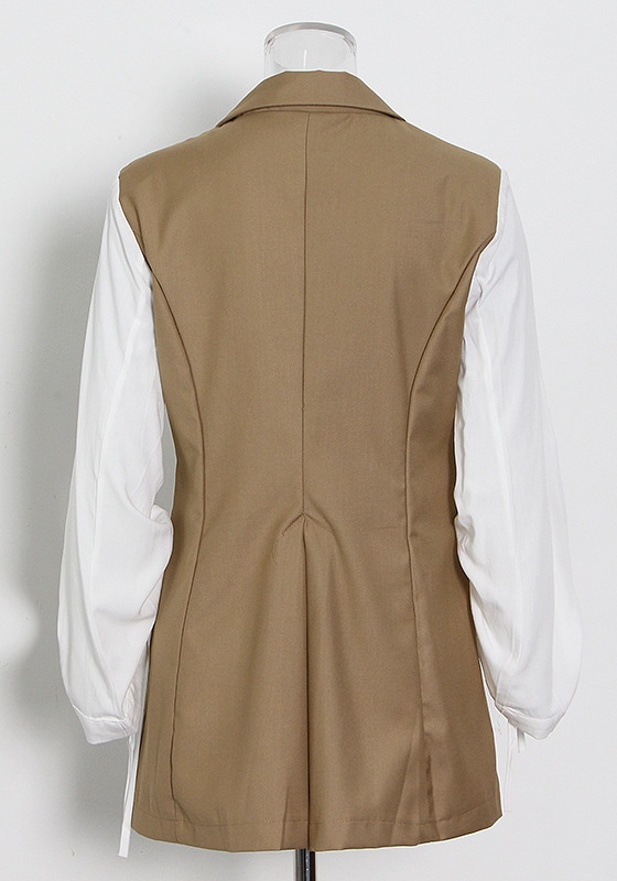 Two-Button Suit + Loose Waist Chinos Women'S Pants