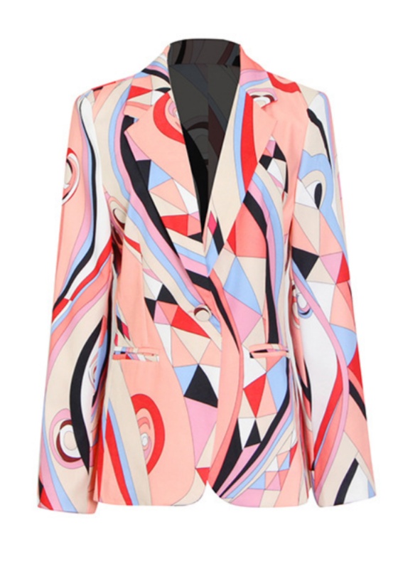 One-Button Blazer + High-Waisted Straight-Leg Pants