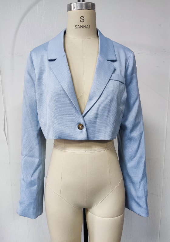 Light Blue Cropped Blazer​