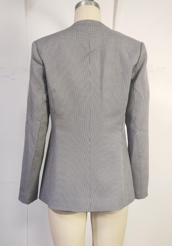 Houndstooth Loose Blazer