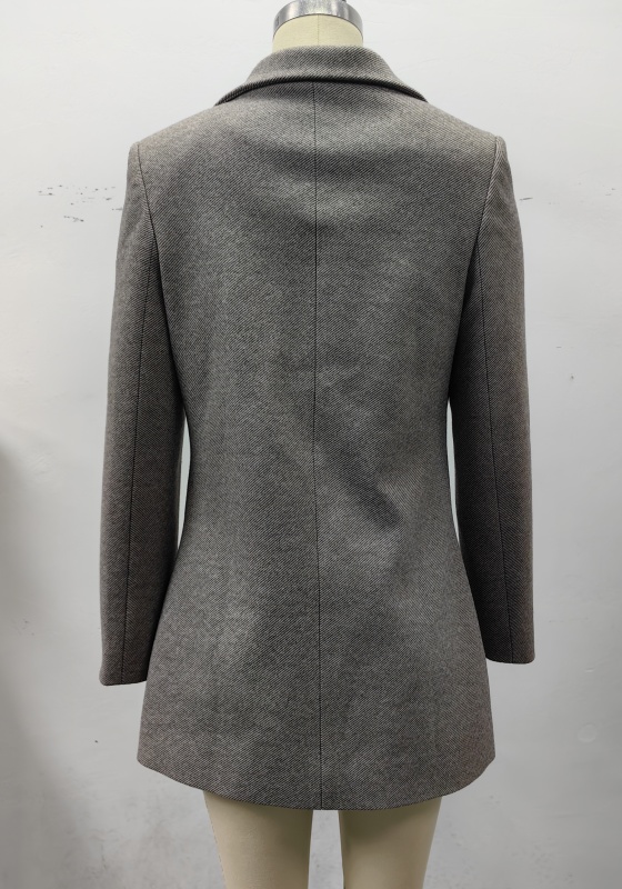 Grey Loose Women's Blazer