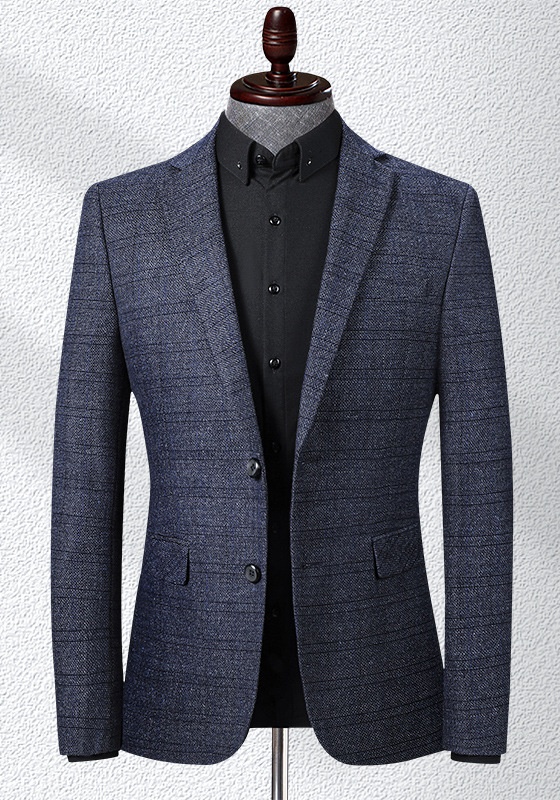 Subtle Check Slim Blazer​