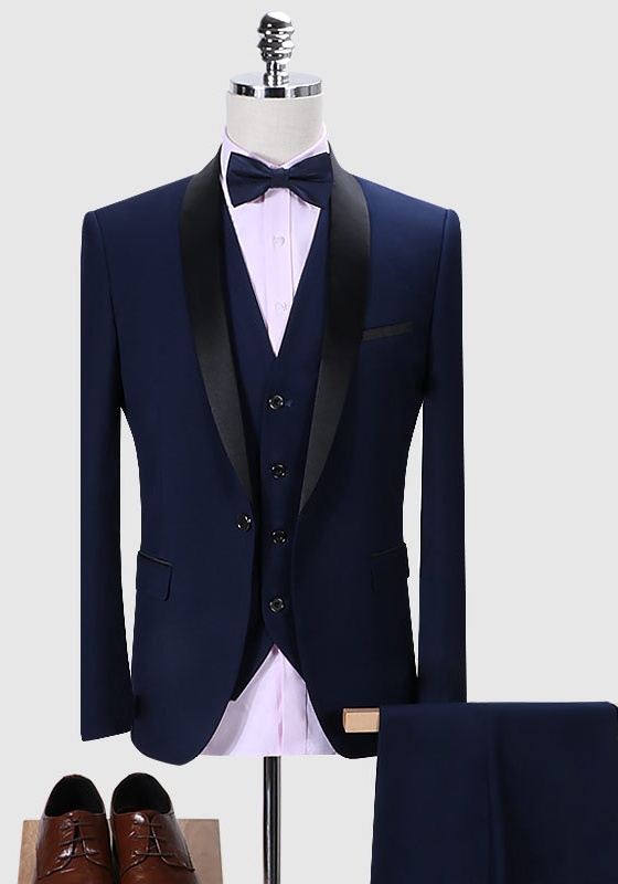 Satin-Trimmed Tuxedo Set​