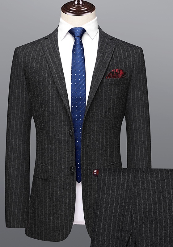 Charcoal Pin-Stripe Suit​