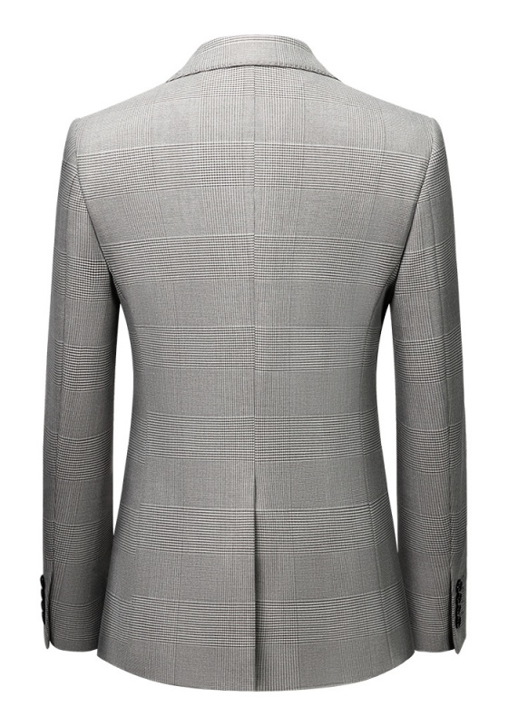 Men's Checkered 3-Piece Suit​