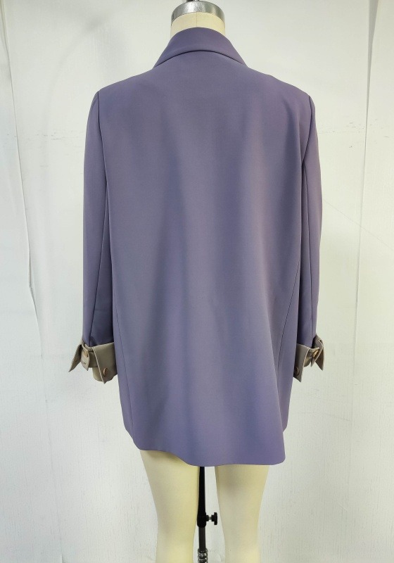 Lavender Double Breasted Blazers