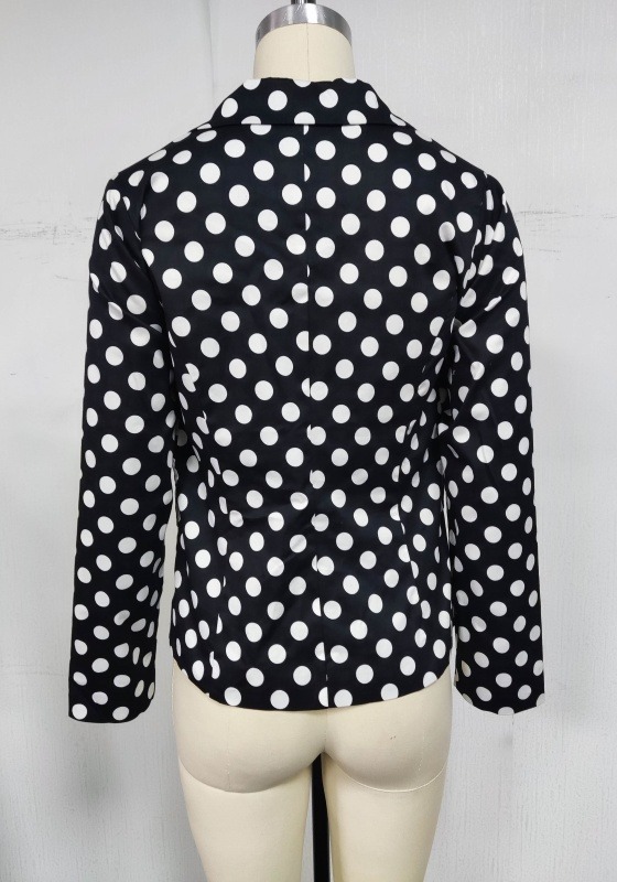 Polka Dot Loose Blazer