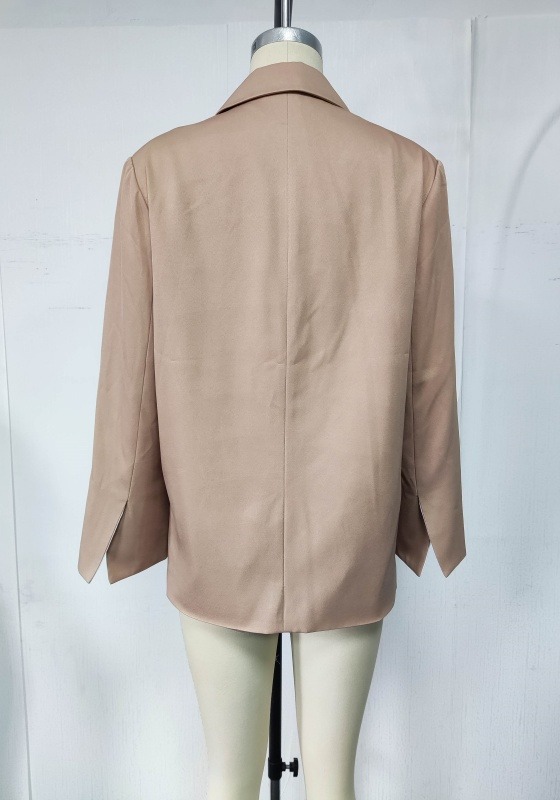 Dusty Pink Notch Lapel Blazer