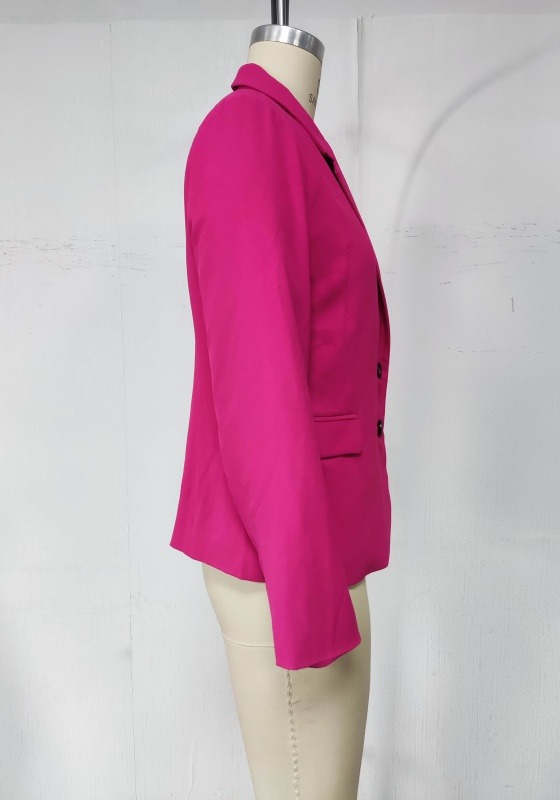 Fuchsia Single Breasted Blazer