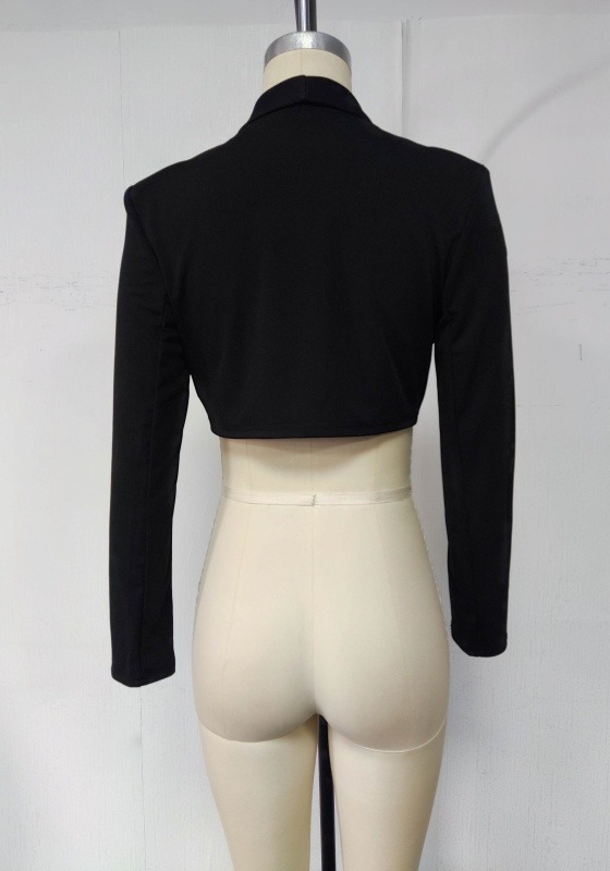 Black Cropped Blazer