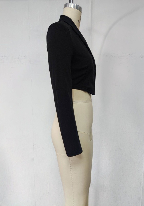 Black Cropped Blazer