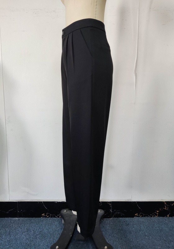 Black High Waisted Wide Leg Trousers
