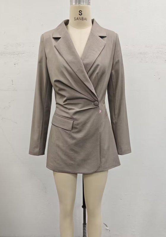 Single Button Slim Fit Blazer