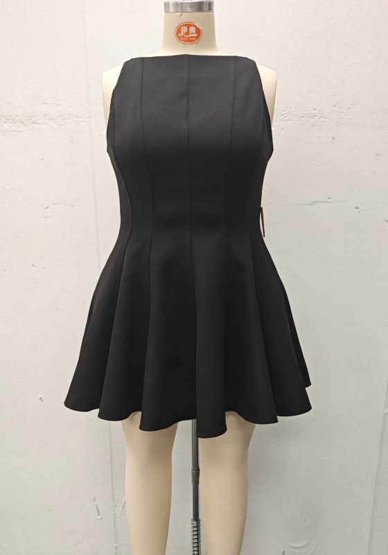 Sleeveless Flare Mini Dress