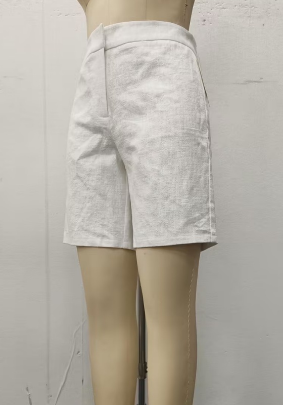 White High Waist Shorts