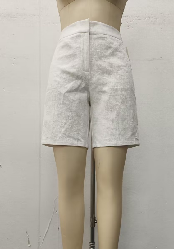 White High Waist Shorts